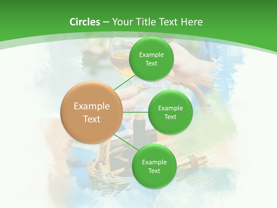 Illustration Two Green PowerPoint Template