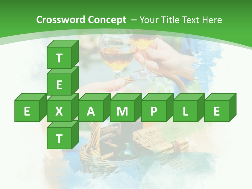 Illustration Two Green PowerPoint Template