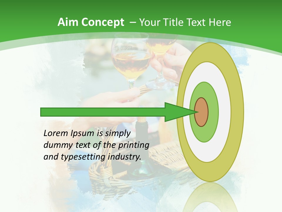 Illustration Two Green PowerPoint Template