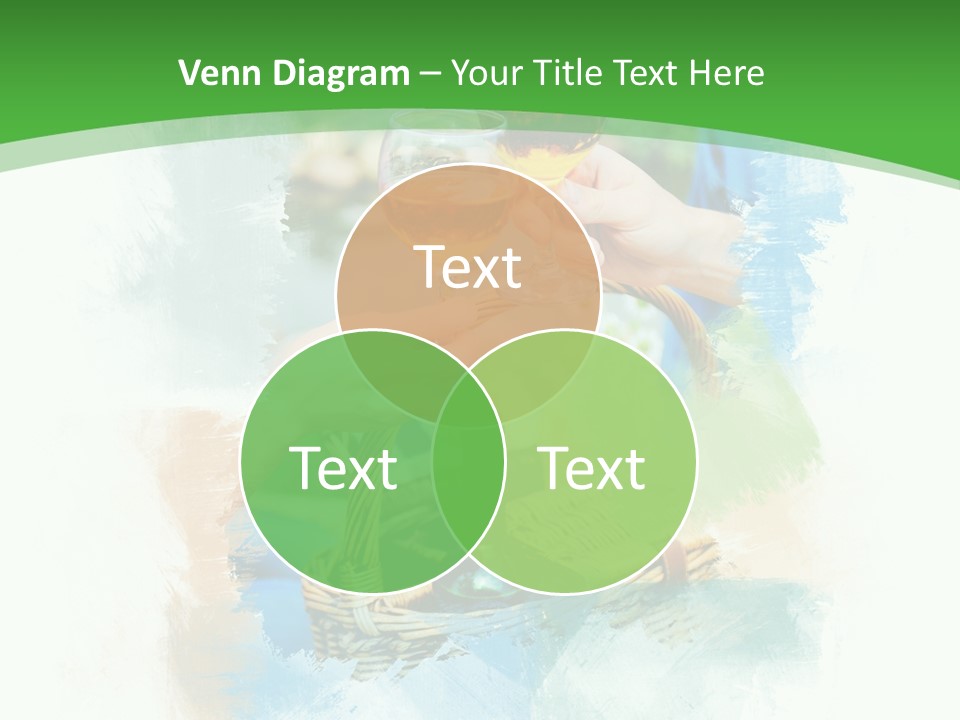 Illustration Two Green PowerPoint Template