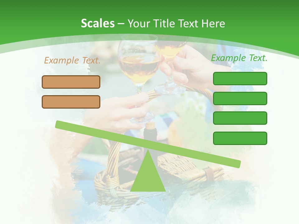 Illustration Two Green PowerPoint Template