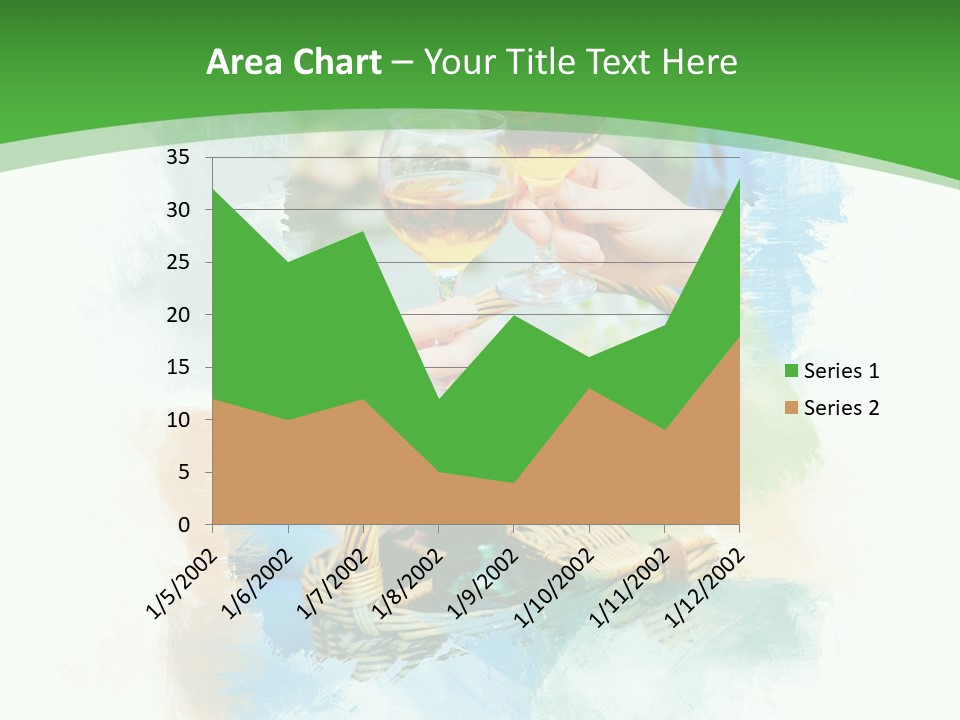 Illustration Two Green PowerPoint Template