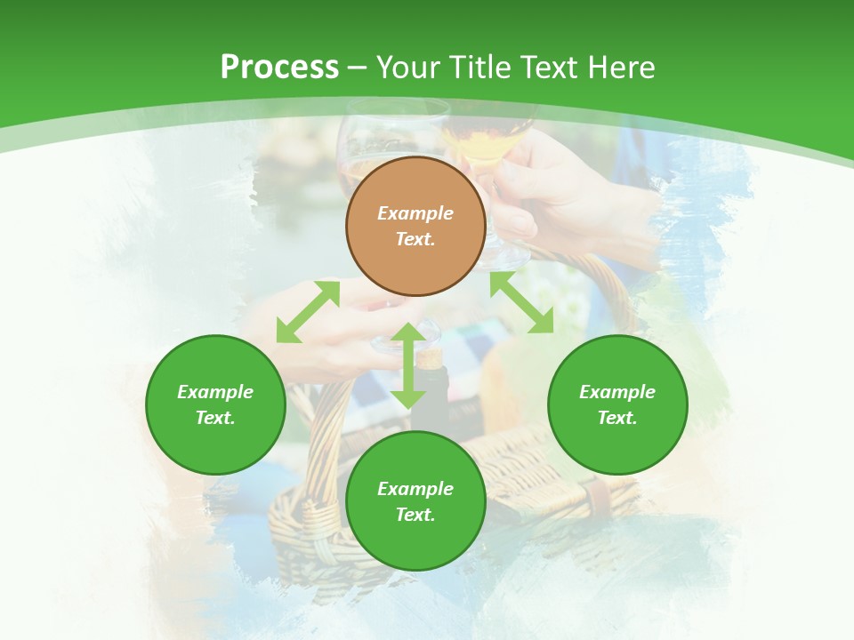 Illustration Two Green PowerPoint Template