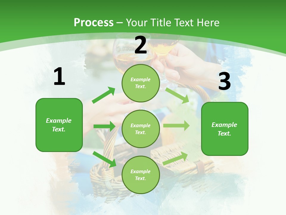 Illustration Two Green PowerPoint Template