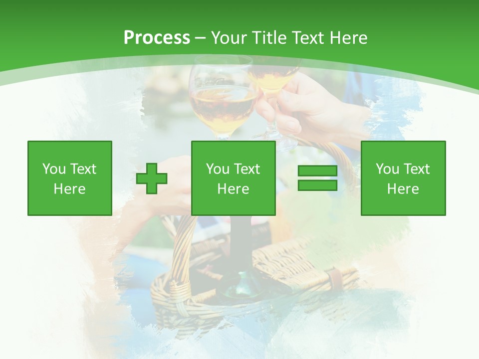 Illustration Two Green PowerPoint Template