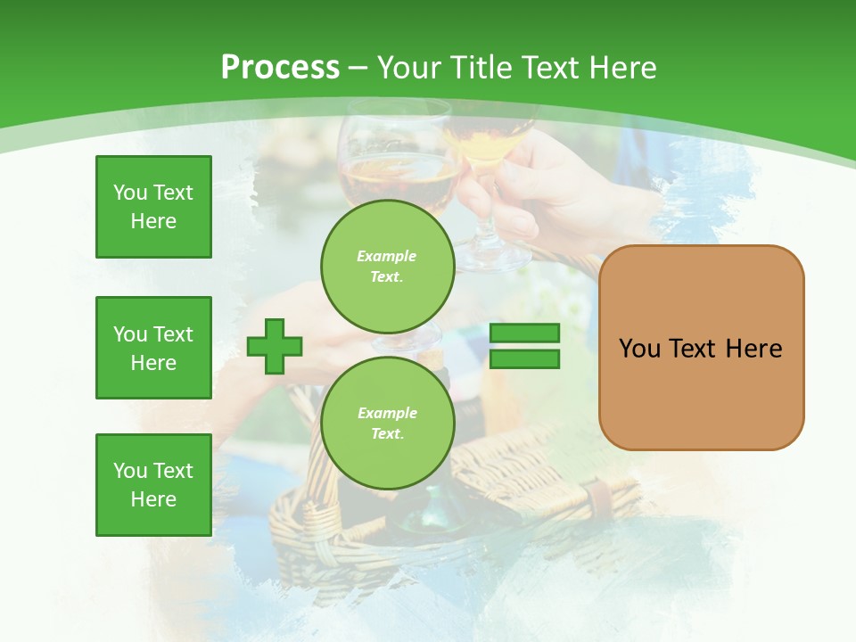 Illustration Two Green PowerPoint Template