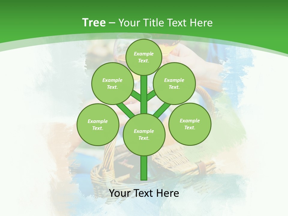 Illustration Two Green PowerPoint Template