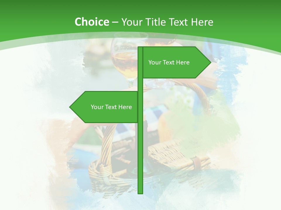 Illustration Two Green PowerPoint Template