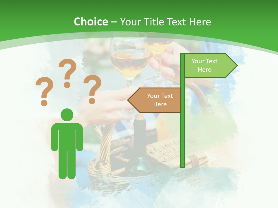 Illustration Two Green PowerPoint Template