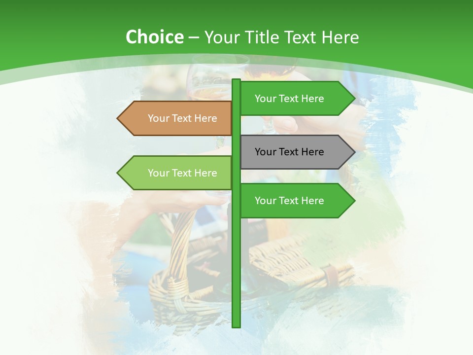 Illustration Two Green PowerPoint Template