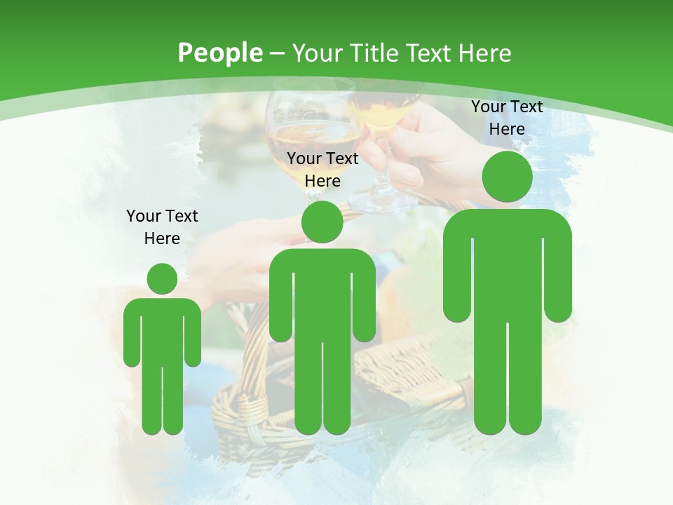 Illustration Two Green PowerPoint Template