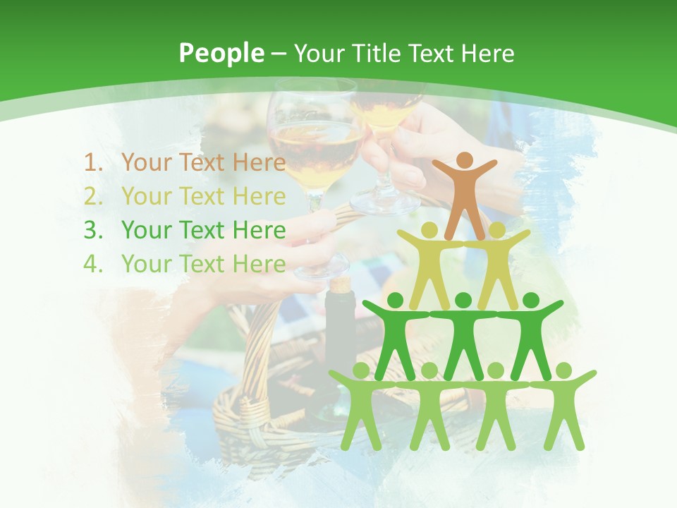 Illustration Two Green PowerPoint Template