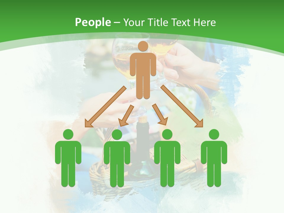 Illustration Two Green PowerPoint Template