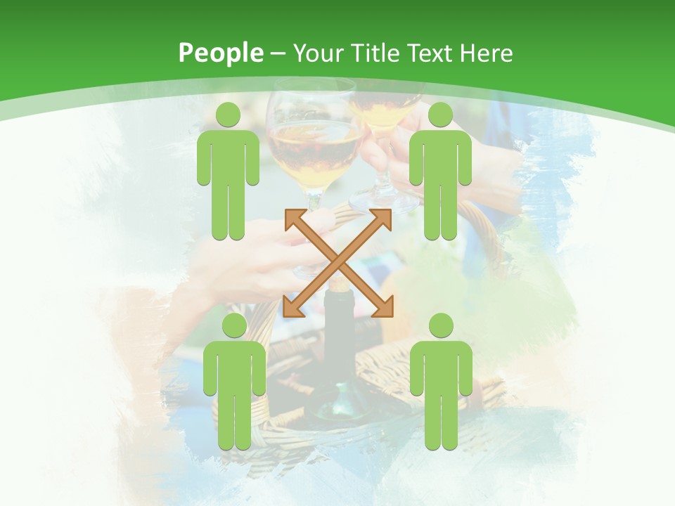 Illustration Two Green PowerPoint Template
