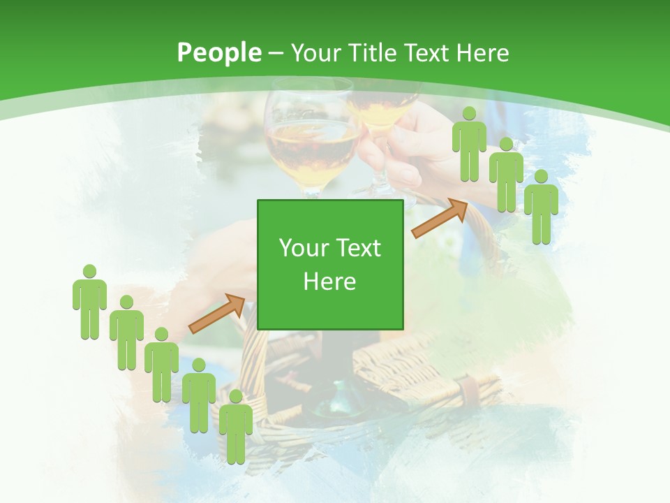 Illustration Two Green PowerPoint Template
