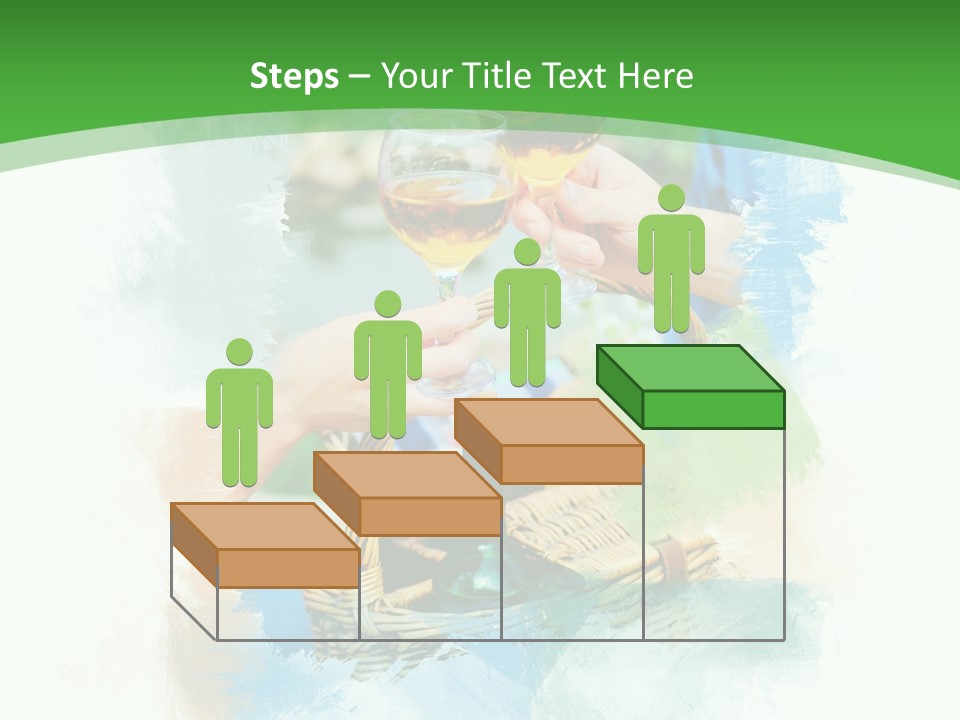 Illustration Two Green PowerPoint Template
