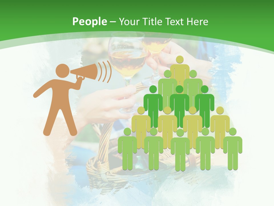 Illustration Two Green PowerPoint Template