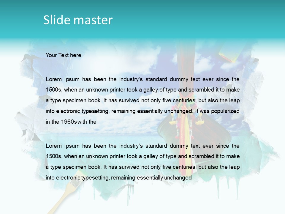 Sketching Sunny Paper PowerPoint Template