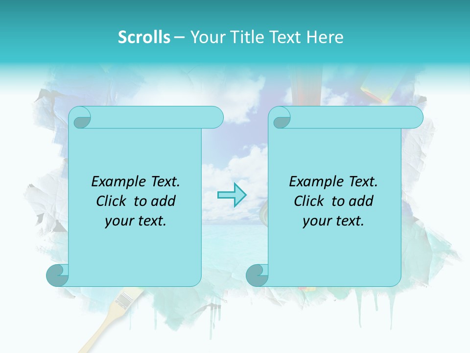 Sketching Sunny Paper PowerPoint Template