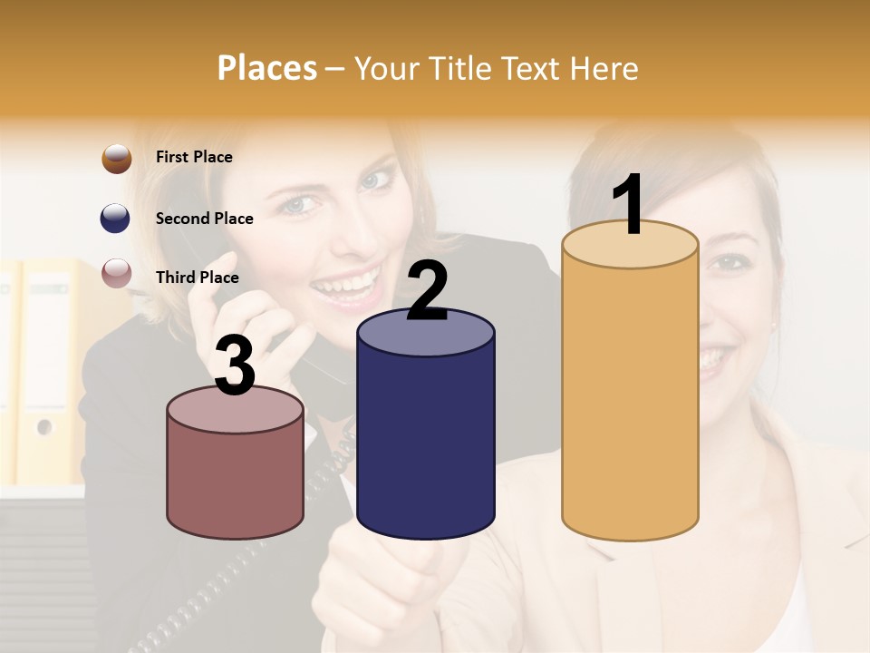Service Arbeitsplatz Kommunikation PowerPoint Template