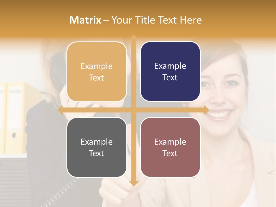 Service Arbeitsplatz Kommunikation PowerPoint Template