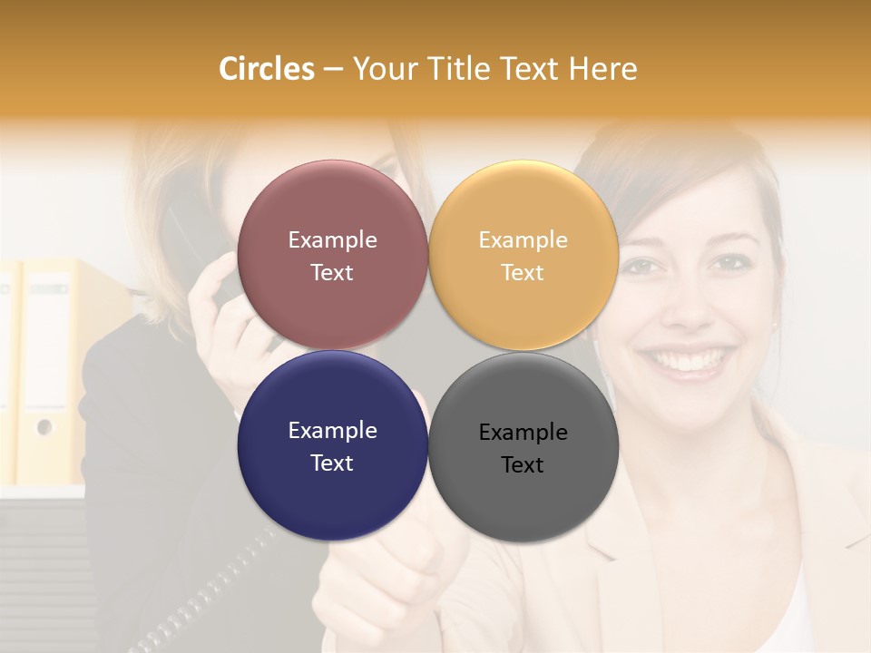Service Arbeitsplatz Kommunikation PowerPoint Template