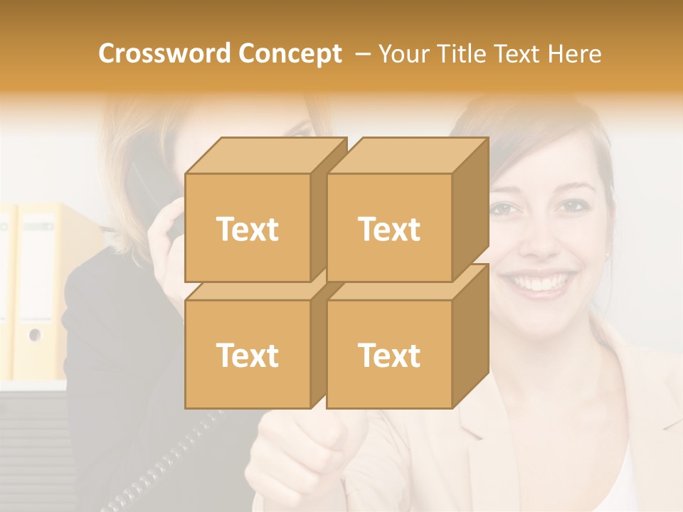Service Arbeitsplatz Kommunikation PowerPoint Template