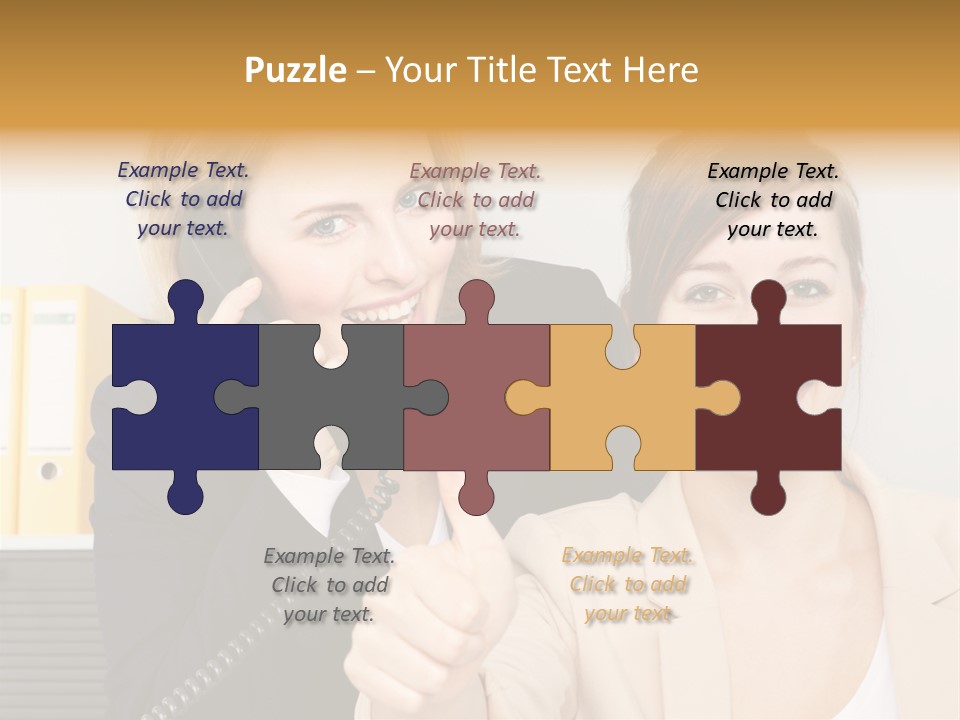 Service Arbeitsplatz Kommunikation PowerPoint Template