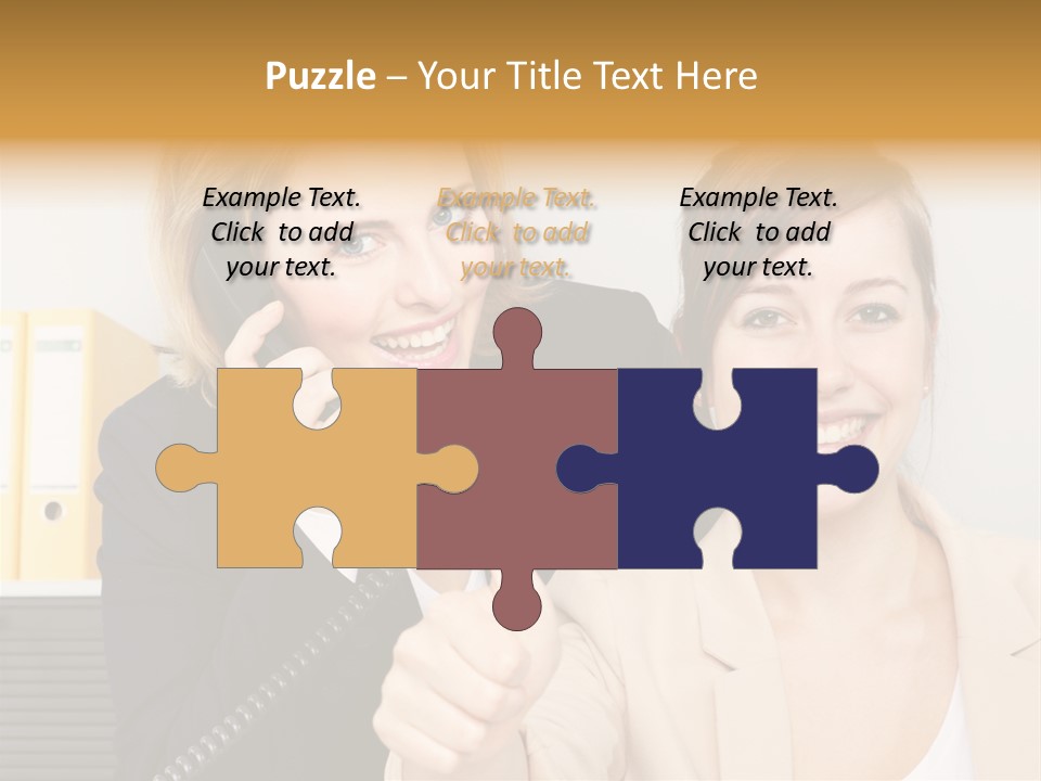 Service Arbeitsplatz Kommunikation PowerPoint Template