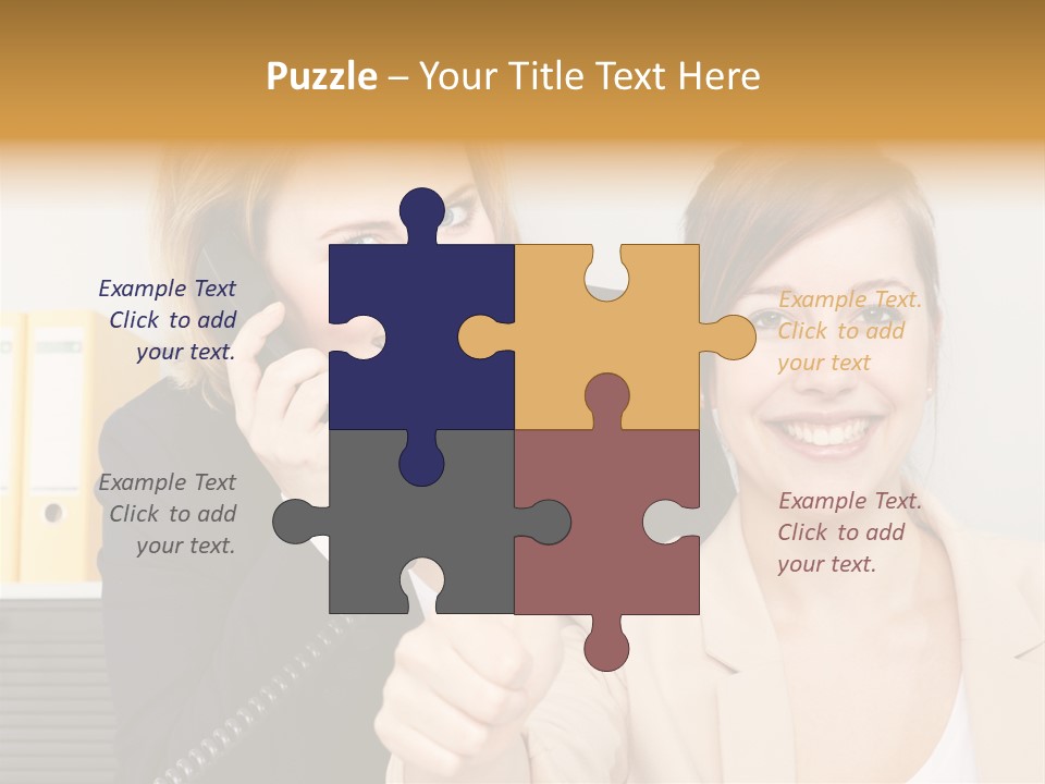 Service Arbeitsplatz Kommunikation PowerPoint Template