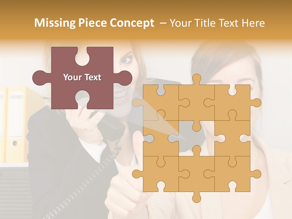 Service Arbeitsplatz Kommunikation PowerPoint Template