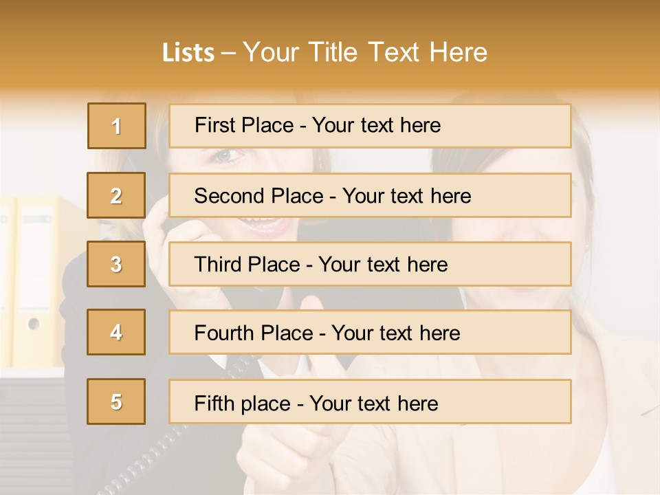 Service Arbeitsplatz Kommunikation PowerPoint Template