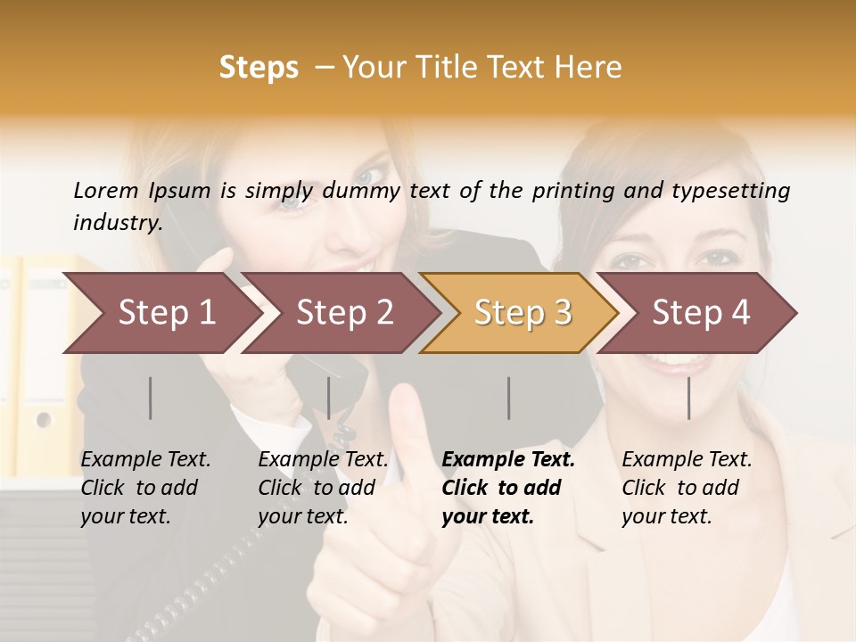 Service Arbeitsplatz Kommunikation PowerPoint Template