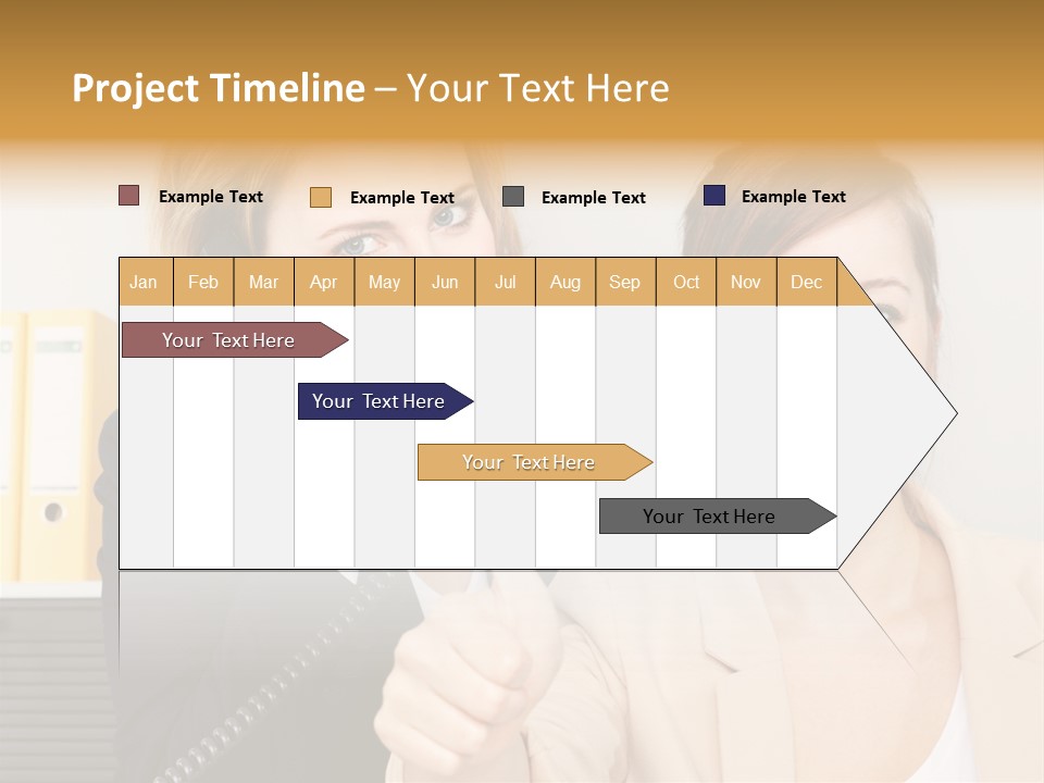 Service Arbeitsplatz Kommunikation PowerPoint Template