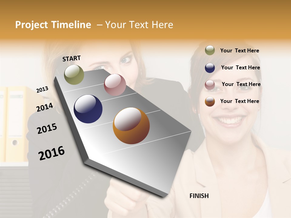 Service Arbeitsplatz Kommunikation PowerPoint Template