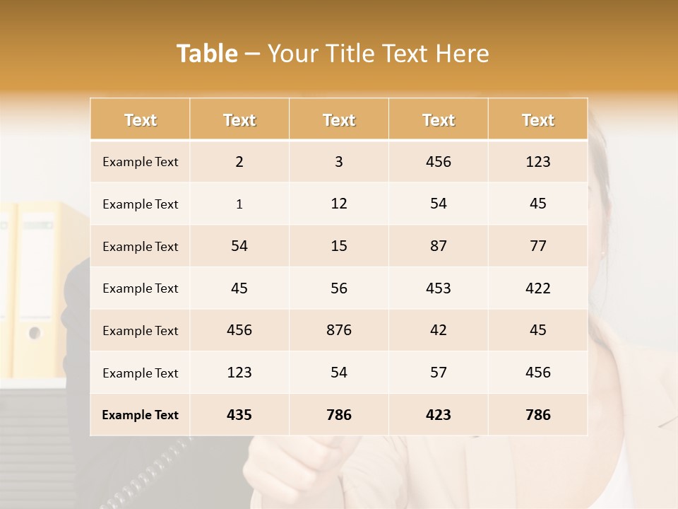 Service Arbeitsplatz Kommunikation PowerPoint Template