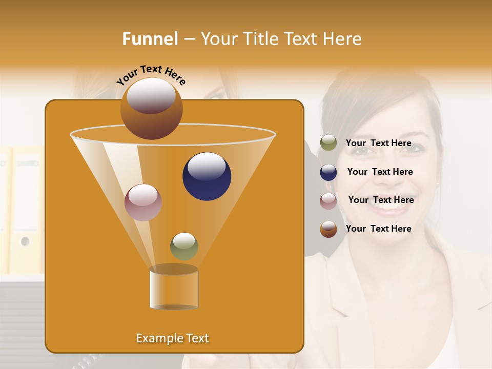 Service Arbeitsplatz Kommunikation PowerPoint Template