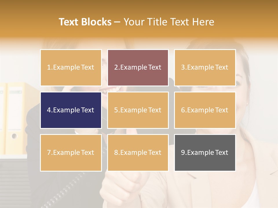 Service Arbeitsplatz Kommunikation PowerPoint Template