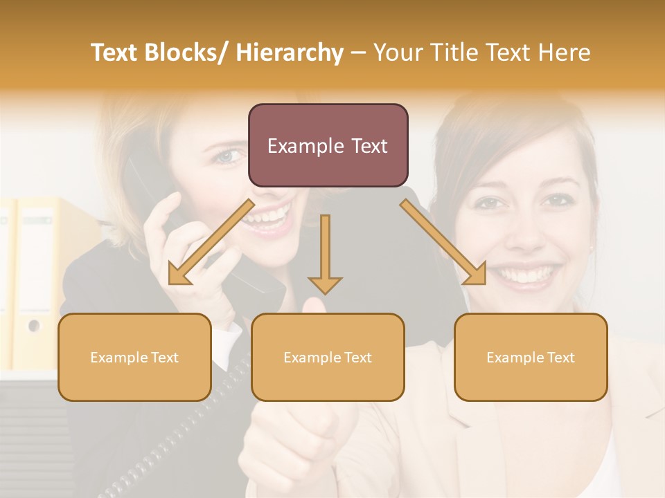 Service Arbeitsplatz Kommunikation PowerPoint Template