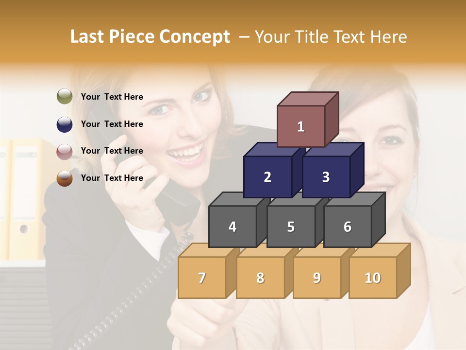 Service Arbeitsplatz Kommunikation PowerPoint Template