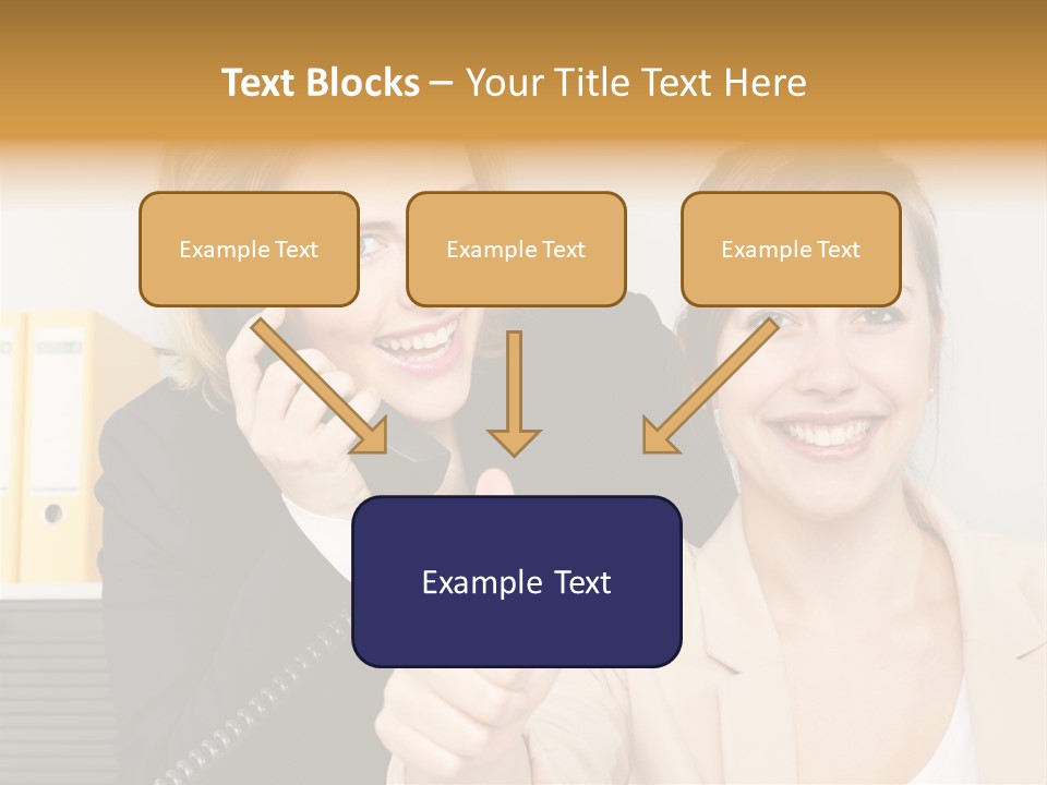 Service Arbeitsplatz Kommunikation PowerPoint Template