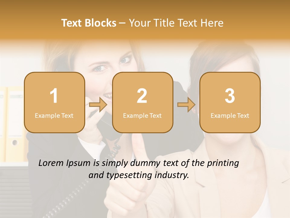 Service Arbeitsplatz Kommunikation PowerPoint Template