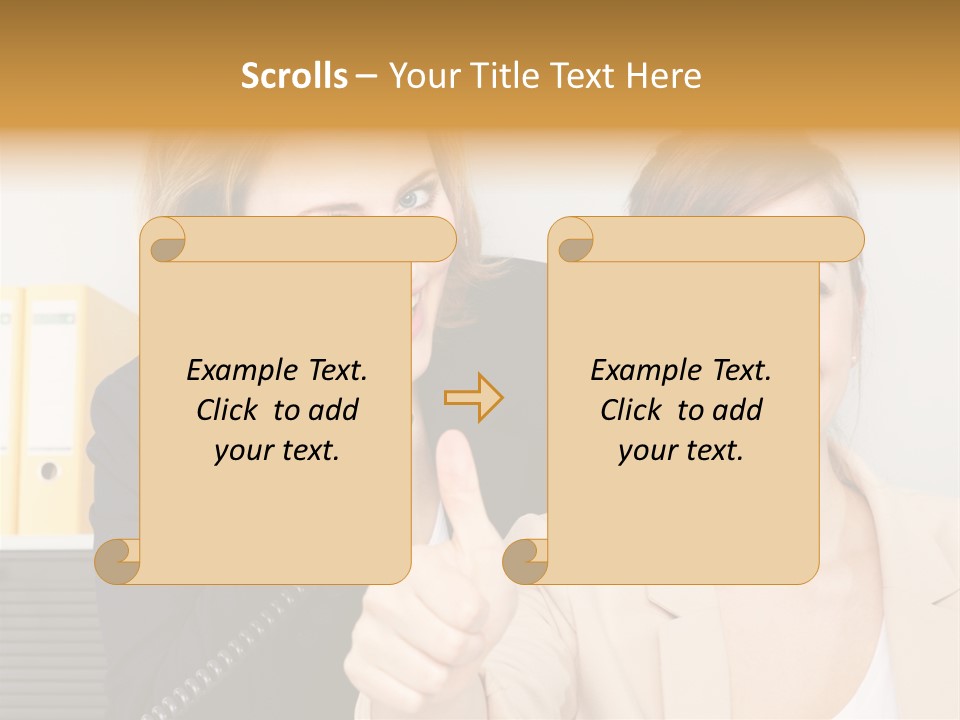 Service Arbeitsplatz Kommunikation PowerPoint Template