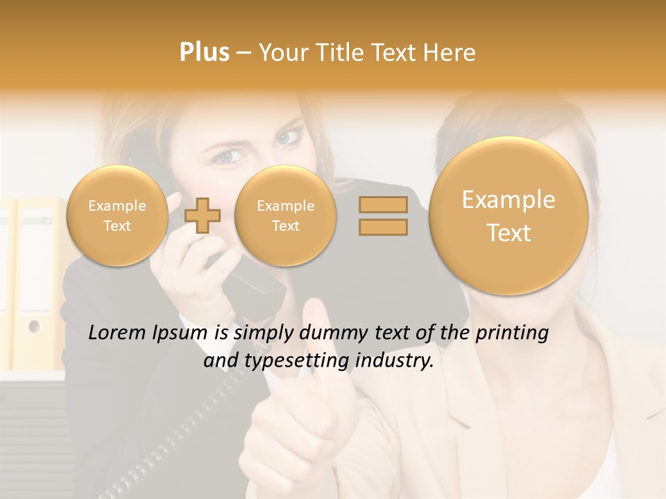 Service Arbeitsplatz Kommunikation PowerPoint Template