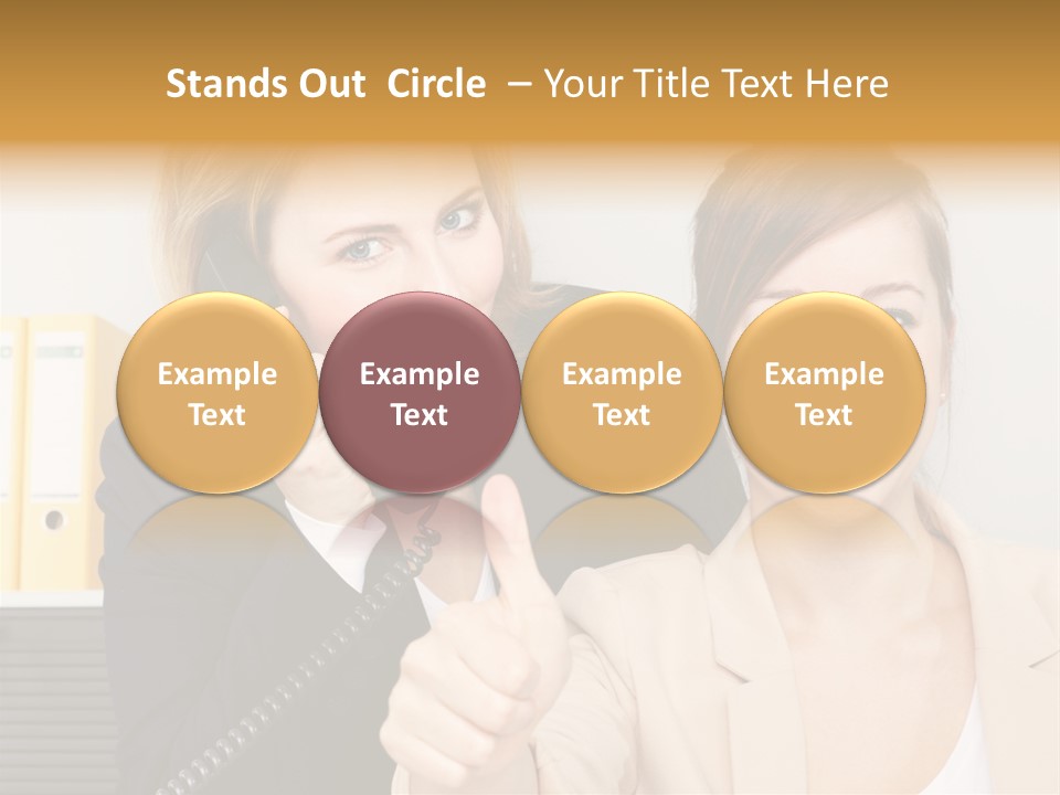 Service Arbeitsplatz Kommunikation PowerPoint Template