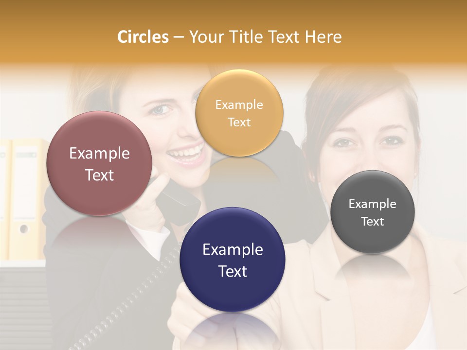 Service Arbeitsplatz Kommunikation PowerPoint Template