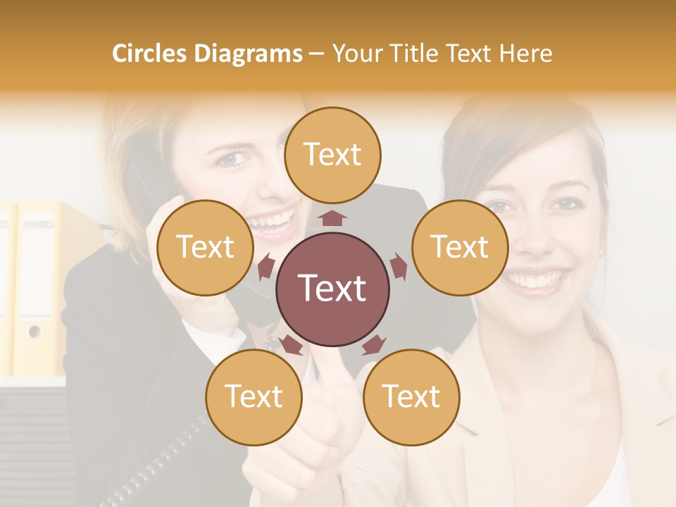 Service Arbeitsplatz Kommunikation PowerPoint Template