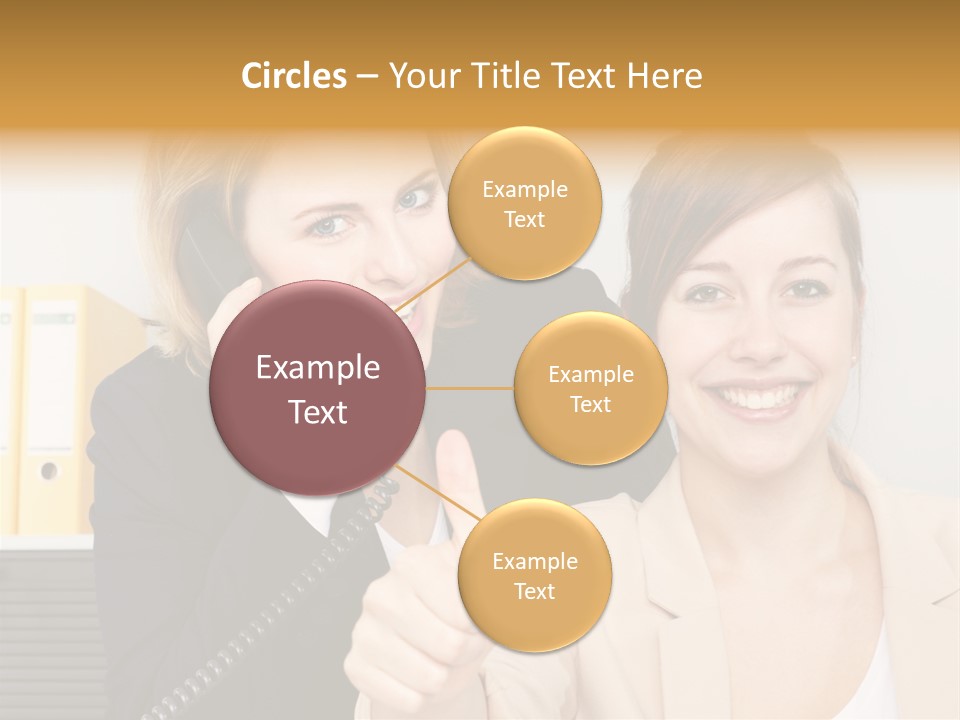 Service Arbeitsplatz Kommunikation PowerPoint Template