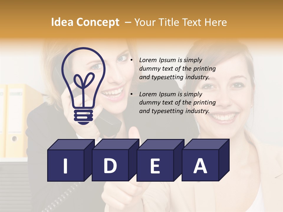 Service Arbeitsplatz Kommunikation PowerPoint Template