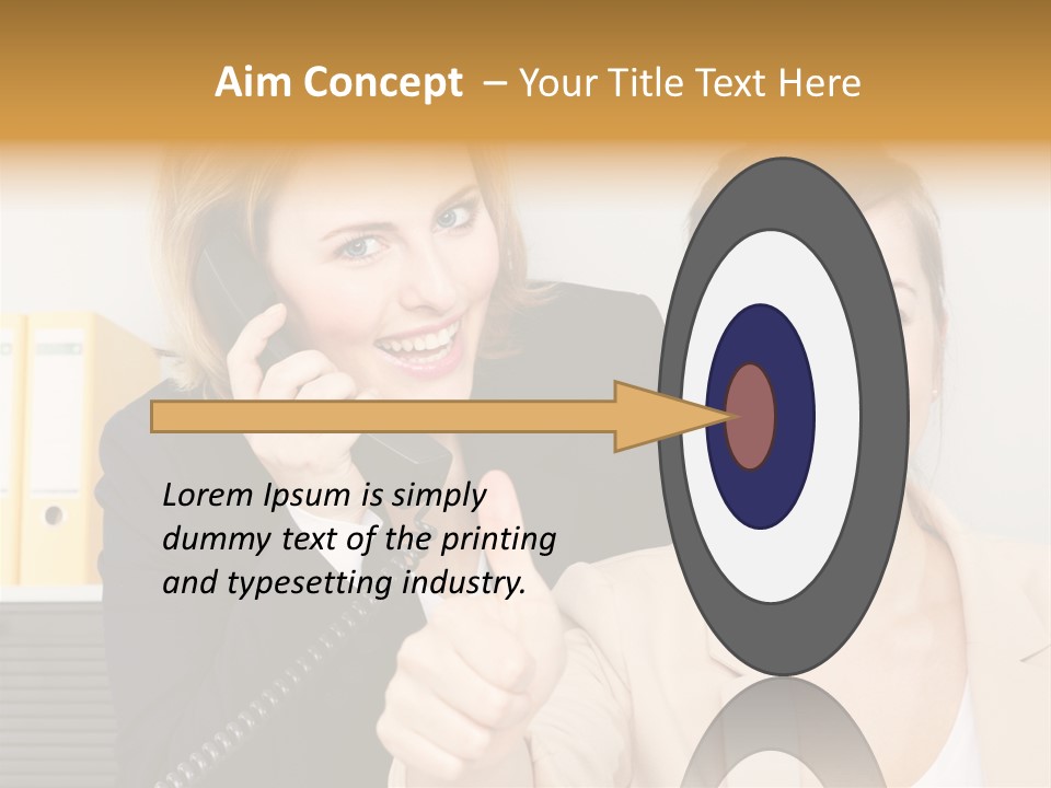 Service Arbeitsplatz Kommunikation PowerPoint Template